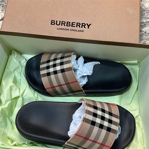 burberry womens slides|Burberry slides outfit.